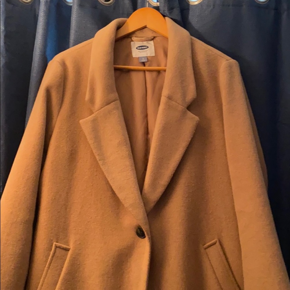 Old Navy-Camel color lined overcoat